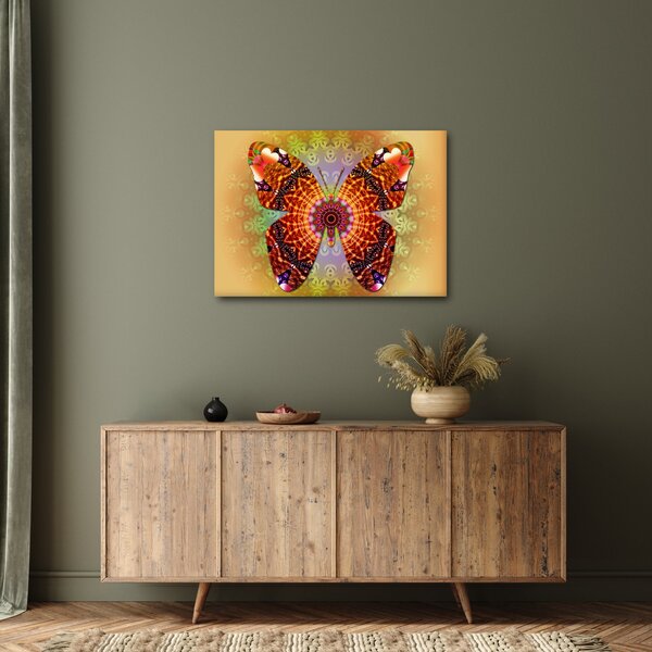 Obraz - Etno motyl (70x50 cm)