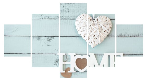Obraz - I love home (125x70 cm)