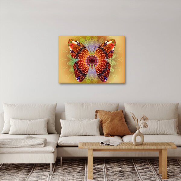Obraz - Etno motyl (70x50 cm)