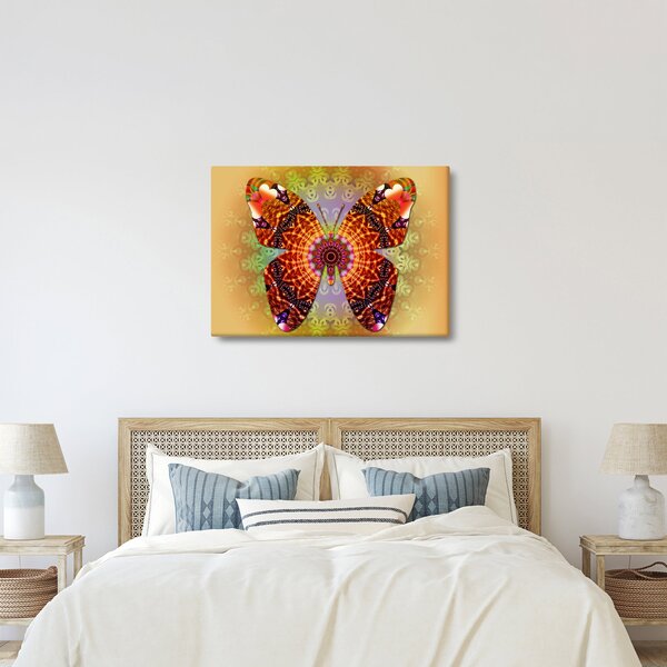 Obraz - Etno motyl (70x50 cm)