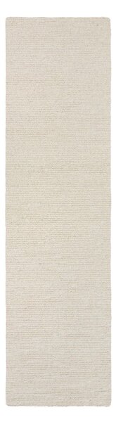 Wełniany chodnik tkany ręcznie w kolorze kości słoniowej 80x230 cm Harris Boucle – Flair Rugs