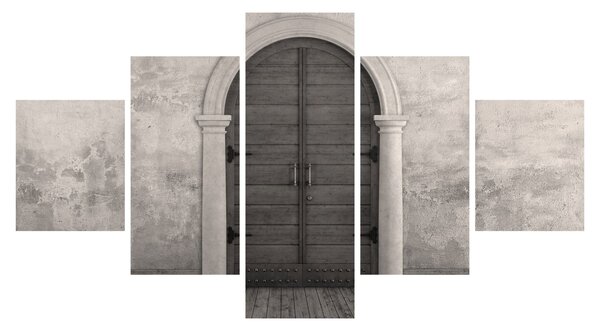 Obraz - Tajemnicze drzwi (125x70 cm)
