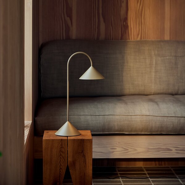 Zewnętrzna Lampa FRANDSEN, Grasp, ściemnialny, szary, balkon, metal, design