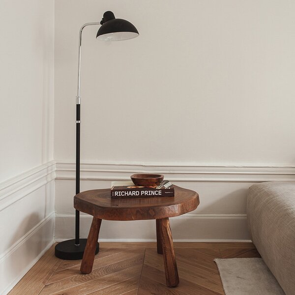 Lampa Podłogowa FRITZ HANSEN, Kaiser Idell 6580-F Luxus, czarny, salon, metal, design