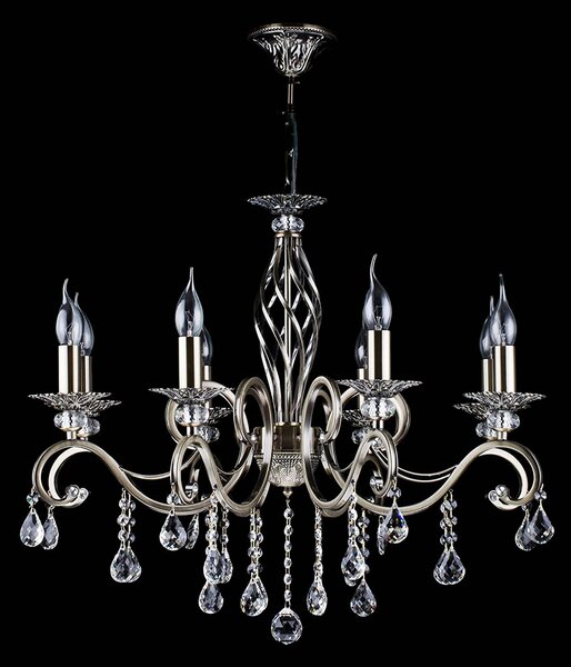 Maytoni Żyrandol Grace, możliwość ściemniania, mosiężny / złoty, salon / jadalnia, metal
