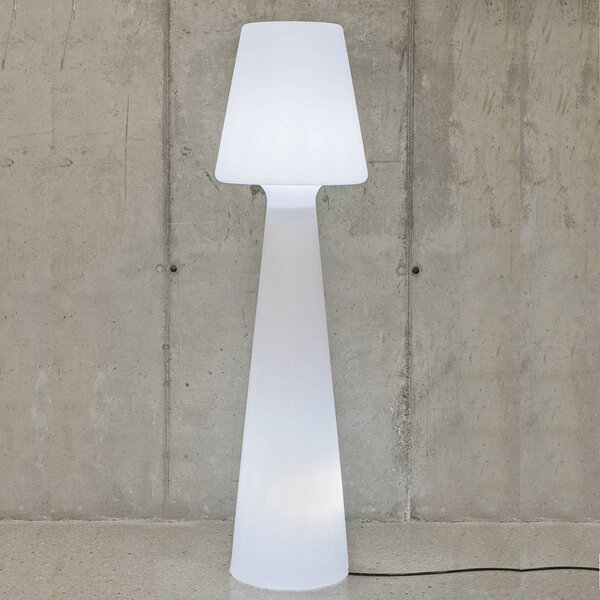 Newgarden Lola lampa stojąca LED, kabel, 200 cm, biały / opal, tworzywo sztuczne