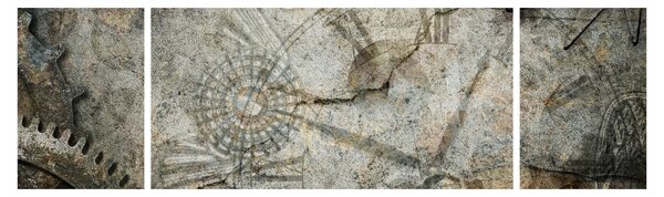 Obraz - Upływ czasu (170x50 cm)