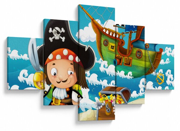 Obraz - Skarb piratów (125x70 cm)