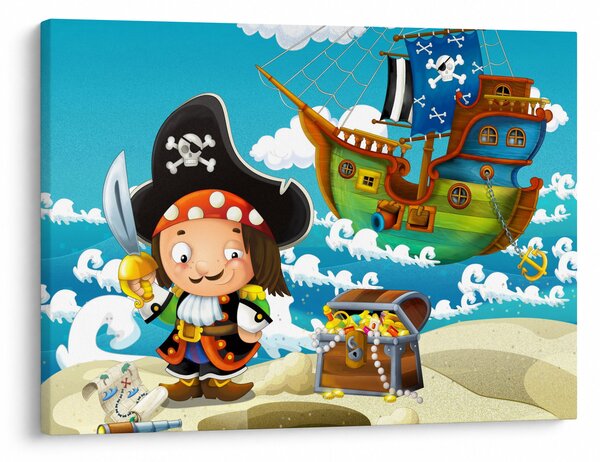 Obraz - Skarb piratów (70x50 cm)