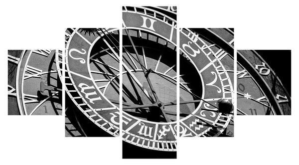 Obraz - Zegar astronomiczny, Praga, Czechy (125x70 cm)