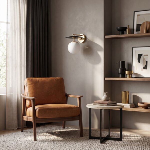LAMPA ŚCIENNA KINKIET LOFT CZARNO-ZŁOTA DALTONA
