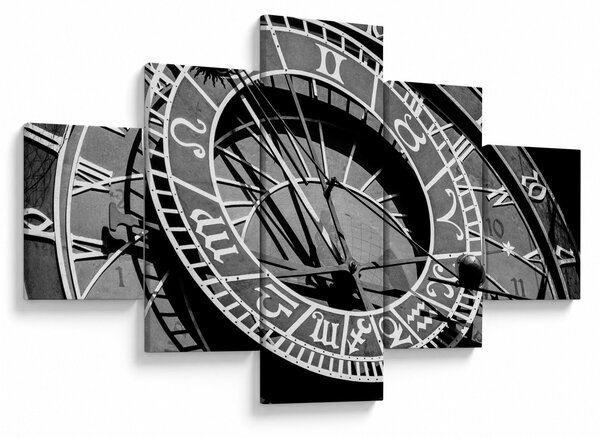 Obraz - Zegar astronomiczny, Praga, Czechy (125x70 cm)