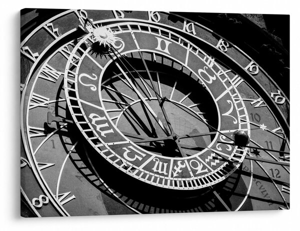Obraz - Zegar astronomiczny, Praga, Czechy (70x50 cm)