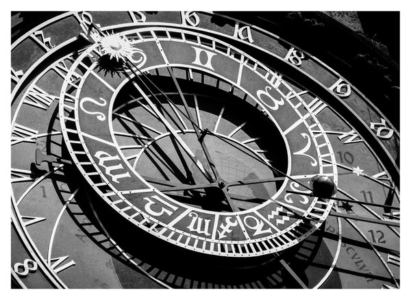Obraz - Zegar astronomiczny, Praga, Czechy (70x50 cm)
