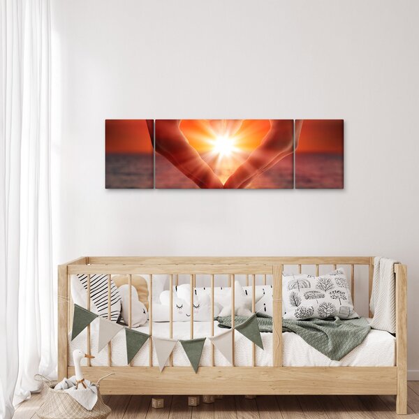 Obraz - Słońce w sercu (170x50 cm)