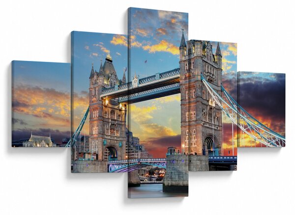 Obraz - Tower Bridge, Londyn, Anglia (125x70 cm)