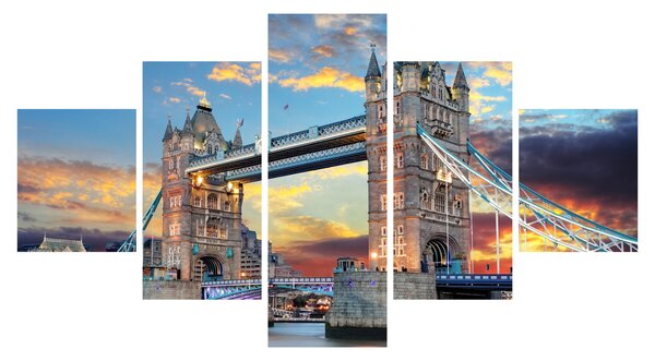 Obraz - Tower Bridge, Londyn, Anglia (125x70 cm)