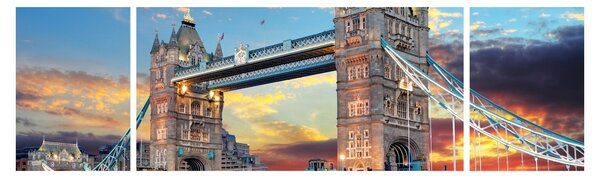 Obraz - Tower Bridge, Londyn, Anglia (170x50 cm)