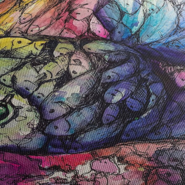 Obraz - Kolorowa rybka (125x70 cm)
