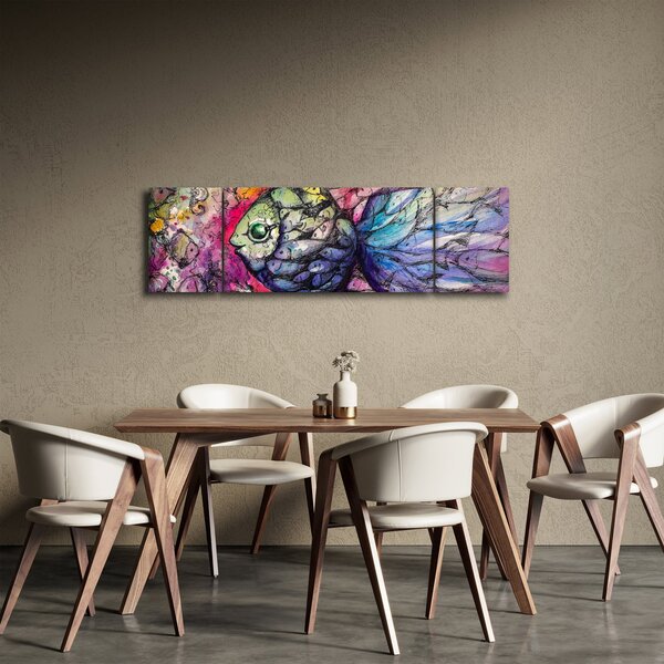 Obraz - Kolorowa rybka (170x50 cm)