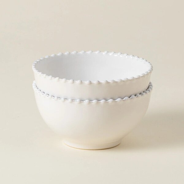 Biała miska kamionkowa Costa Nova Pearl, ⌀ 16 cm