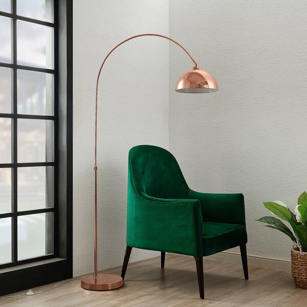 Lampa łukowa - lampa stojąca Lennart Lindby, miedziany, salon / jadalnia, metal, nowoczesny