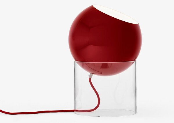 Lampa Stołowa &Tradition, czerwony, salon, aluminium, design
