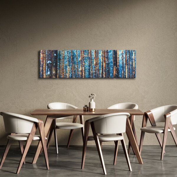 Obraz - Zimowy las (170x50 cm)