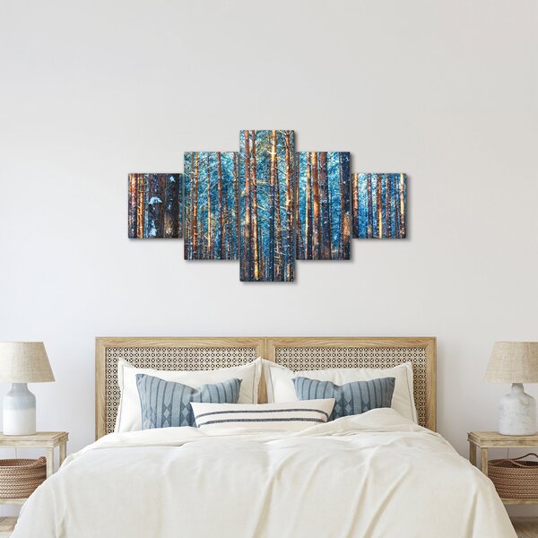 Obraz - Zimowy las (125x70 cm)