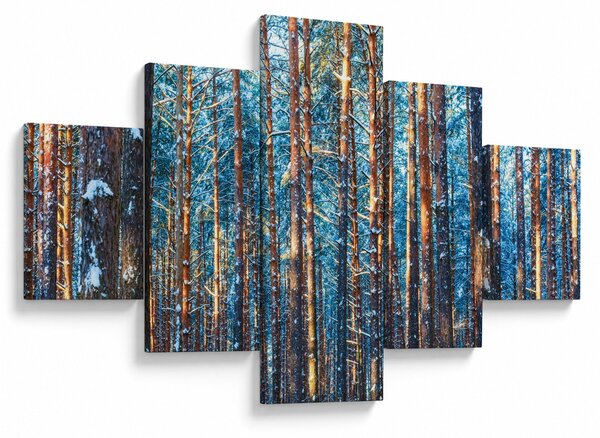 Obraz - Zimowy las (125x70 cm)