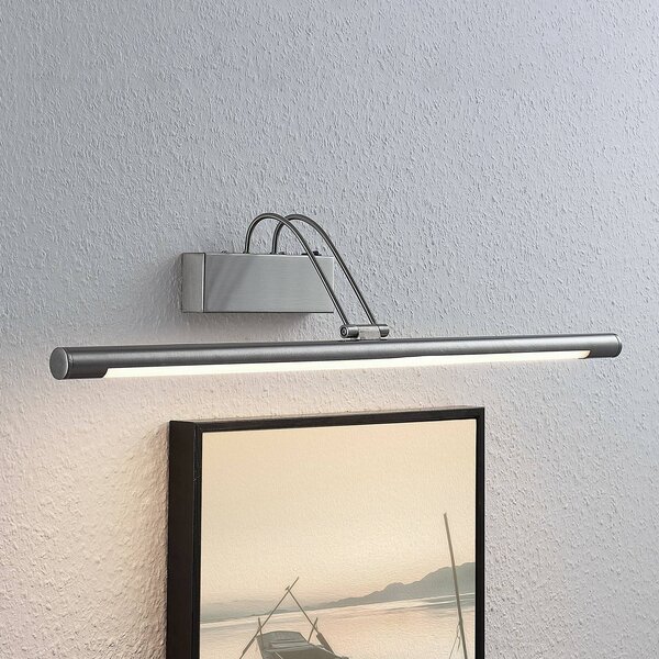 Oświetlenie obrazów Mailine Lindby, aluminiowy / szary / cynkowy, salon / jadalnia, metal, nowoczesny
