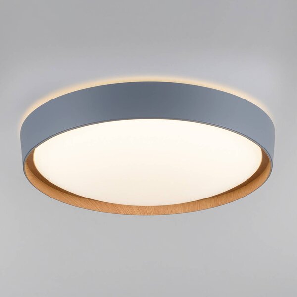 Q-Smart-Home Inteligentna lampa sufitowa Q-EMILIA, możliwość ściemniania, aluminiowy / szary / cynkowy, salon / jadalnia, metal