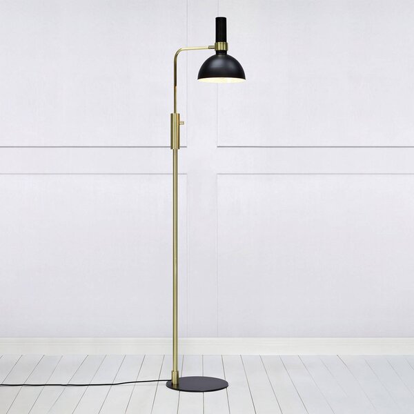 Markslöjd Lampa stojąca Larry, możliwość ściemniania, czarny, salon / jadalnia, metal, nowoczesny