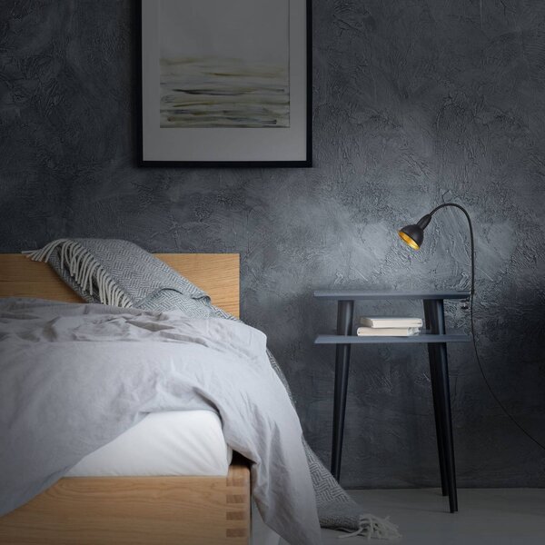 Briloner Lampka z klipsem Hygge Comfort light Retro, czarny, salon / jadalnia, metal, vintage