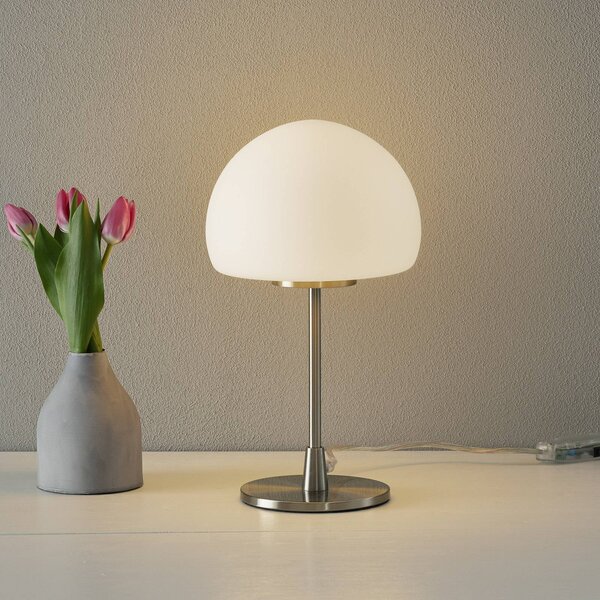 Fabas Luce Lampka nocna do sypialni Gaia big, aluminiowy / szary / cynkowy, sypialnia, metal, nowoczesny