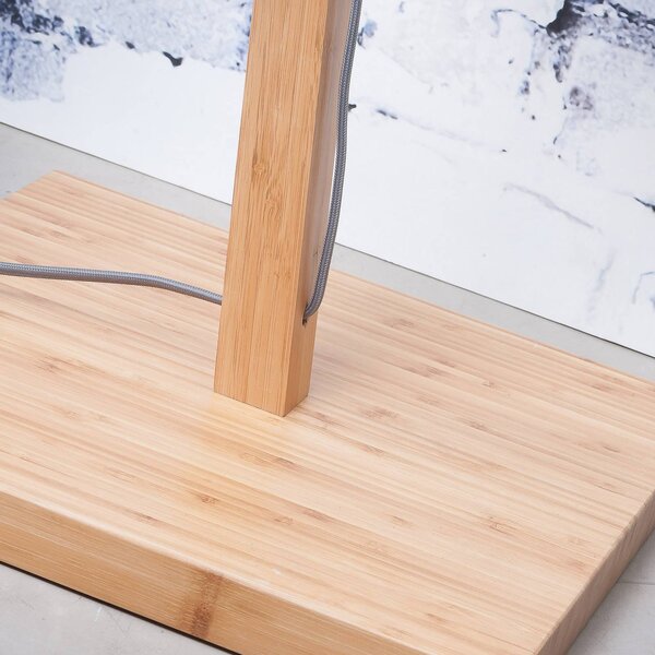 Good & Mojo Lampa stojąca Andes, jasne drewno, salon / jadalnia, bambus, design
