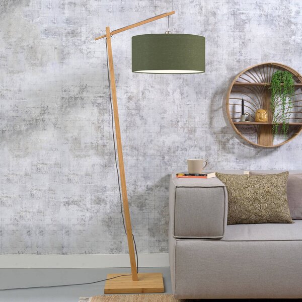 Good & Mojo Lampa stojąca Andes, jasne drewno, salon / jadalnia, bambus, design