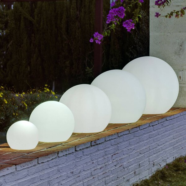 Newgarden Lampa stojąca Buly, Ø 50 cm Buly, biały / opal, tworzywo sztuczne, nowoczesny