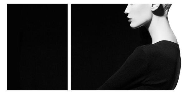 Obraz - Kobieta à la yin i yang (170x50 cm)