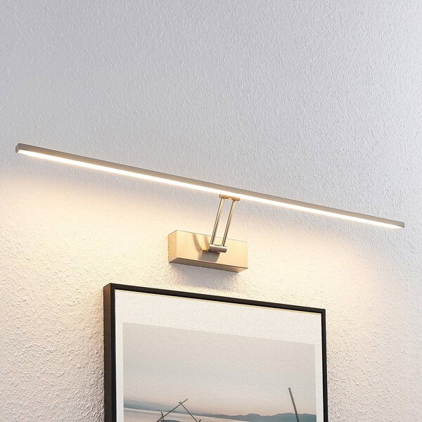 Oświetlenie obrazów LED Thibaud, 84 cm, nikiel, aluminium Thibaud Lucande, aluminiowy / szary / cynkowy, salon / jadalnia, metal, nowoczesny