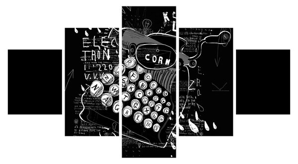 Obraz - Rysunek w stylu Banksy (125x70 cm)