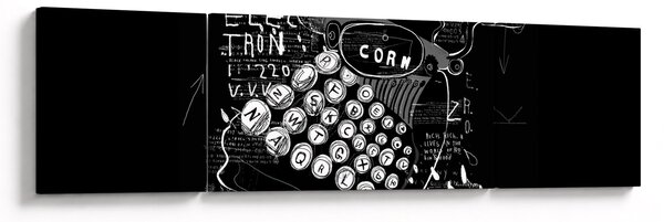 Obraz - Rysunek w stylu Banksy (170x50 cm)