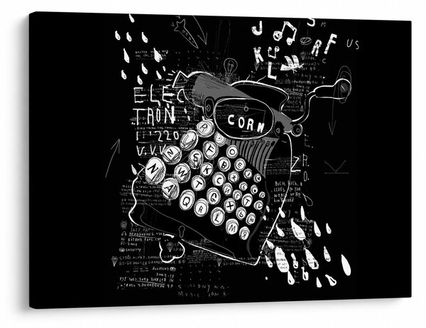 Obraz - Rysunek w stylu Banksy (70x50 cm)
