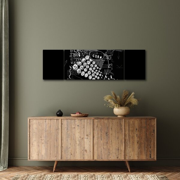 Obraz - Rysunek w stylu Banksy (170x50 cm)