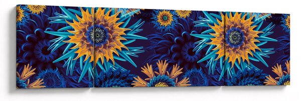 Obraz - kwiaty 3D (170x50 cm)