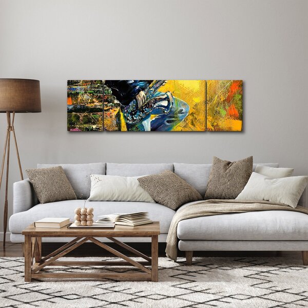 Obraz saksofonisty (170x50 cm)