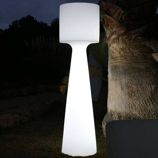 Newgarden Lampa stojąca LED Grace, akumulator, wysokość 140 cm możliwość ściemniania, biały / opal, tworzywo sztuczne, nowoczesny