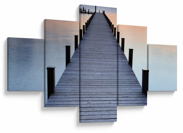 Obraz - Molo nad jeziorem Starnberger, Bavaria, Germany (125x70 cm)