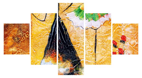 Obraz - Tańczące baletnice, obraz olejny (125x70 cm)