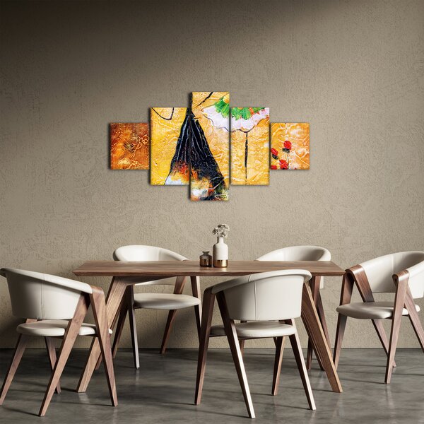 Obraz - Tańczące baletnice, obraz olejny (125x70 cm)